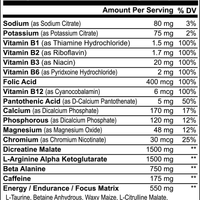 Nitric Shock Pre-Workout Powder Fruit Punch